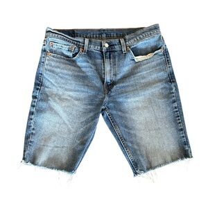 Levi's 511 Bermuda Blue Cutoff Jean Shorts Size‎ 32